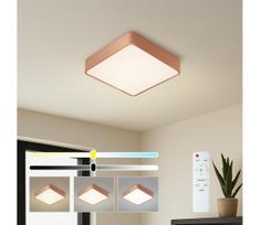 Brilagi - reguliuojamas LED lubinis šviestuvas POOL SQUARE LED/36W/230V 40x40 cm bronzinis + su nuotoliniu pultu