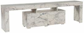 TV staliukas Nordure Enclave, balta sp./pilka sp., 31.3 cm x 180 cm x 50 cm
