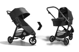 Universalus vežimėlis Baby Jogger City Mini GT2 su lopšiu, Opulent Black