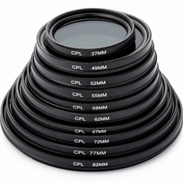 77 mm CPL poliarizacinis filtras fotoaparatui, apskritas cirkulinis poliarizatorius objektyvo filtrui, cirkulinis CPL filtras