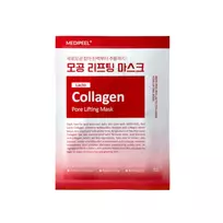 MediPeel+ Red Lacto Collagen Pore Lifting Mask lakštinė veido kaukė su hidrolizuotu kolagenu 30 ml