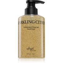 KUNDAL Objet Exfoliating & Waterfull Hand Wash skystasis rankų priežiūros muilas su šveičiamuoju efektu aromatas Sparkling Citrus 380 ml