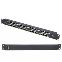 Extralink PoE injektorius 16 prievadų 16x 100Mb/s RJ45, montuojamas į stelažą