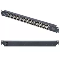 Extralink PoE Injector 24 prievadai 24x 100Mb/s RJ45, montuojamas į stelažą