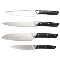 Peilių rinkinys Zyle Knife Set su juodomis rankenomis, 4 vnt.