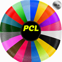PCL plastikas 3D rašikliui, 50 m, žemos temperatūros plastikas 3D rašikliams, 3D rašiklio filamentas, plastikas 3D pieštukui