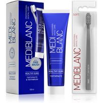 MEDIBLANC Set TP Gums 100ml + TB Soft Grey Single dantų priežiūros priemonių rinkinys