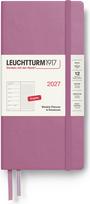 Leuchtturm 1917 Savaitinis planuoklis su taškuota užrašų knygele kietais viršeliais Leuchtturm1917 2027 EN B6+ x A6, rožinis