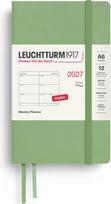 Leuchtturm 1917 Savaitinis planuoklis minkštu viršeliu Leuchtturm 1917 2027 EN A6, šviesiai žalias