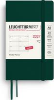 Leuchtturm 1917 Savaitinis planuoklis minkštu viršeliu Leuchtturm 1917 2027 EN A6, tamsiai žalias
