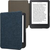 Kwmobile dėklas, suderinamas su Kobo Clara Bw/clara Colour/tolino Shine (5) / Shine Colour - medžiaginis Ereader apsauginis dėklas - mėlynas