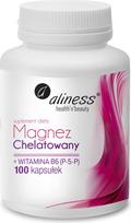 Aliness Chelated Magnesium 650 mg + B6 (P-5-P – dietary supplement – 100 capsules