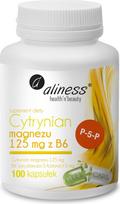 Aliness Cytrynian Magnezu 125 mg with B6 (P-5-P) – dietary supplement – 100 capsules
