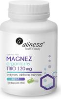 Aliness Organic Magnesium TRIO 120 mg with B6 (P-5-P) – dietary supplement – 100 capsules