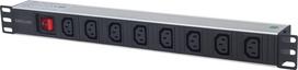 Intellinet 19" 1U Rackmount 8-Output C13 Power Distribution Unit (PDU), With Removable Power Cable and Rear C14 Input