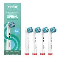„Puries“ spiralės formos dantų šepetėlių galvutės „Oral-B“ – 4 vnt.