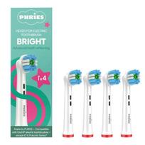 „Puries Bright“ elektrinių dantų šepetėlių galvutės, skirtos „Oral-B“ – 4 vnt.