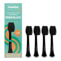 „Puries Prime Black“ elektrinių dantų šepetėlių galvutės, skirtos „Seysso“ – 4 vnt.