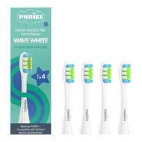„Puries Wave White“ elektrinių dantų šepetėlių galvutės, skirtos „Oclean“ – 4 vnt.