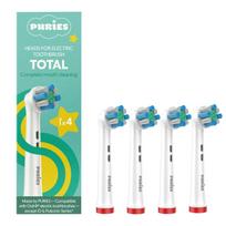 „Puries Total“ elektrinių dantų šepetėlių galvutės, skirtos „Oral-B“ – 4 vnt.