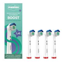 „Puries Boost“ elektrinių dantų šepetėlių galvutės, skirtos „Oral-B“ – 4 vnt.