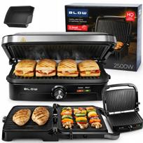 Elektrinis grilis BLOW Master Grill Duo, 2500W, panini skrudintuvas, atlenkiamas 180°