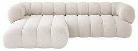 Kampinė sofa Cosmopolitan Design Koge Eden 2 Pearl, šviesiai smėlinė, kairinė, 165 x 270 cm x 70 cm