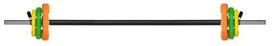 Svarmenų rinkinys Rebel Active, 140 cm, 20 kg