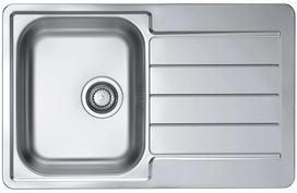 Virtuvinė plautuvė Alveus Line Max 80 Satin, nerūdijantysis plienas, 79 cm x 50 cm x 19 cm, sidabro sp.