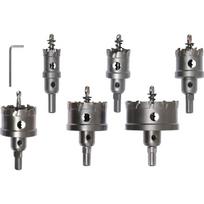 ⬡ Gręžimo karūnų metalui rinkinys 6 vnt. 22-65 mm, TCT (YT44077, YATO)