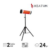 Pastatomas Infraraudonųjų spindulių šildytuvas Heatum H2000 OPTIM su trikoju stovu