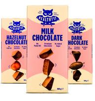 HealthyCo Chocolate, Hazelnut Chocolate, 100 g
