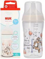 Kūdikių buteliukas Nuk Perfect Match Winnie The Pooh Tiger, 260 ml, 3 mėn., skaidri sp./oranžinė sp.