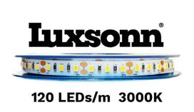 16W/m LED juosta LUXSONN, BRIDGELUX diodai, 2835, DC24, 120 LED/m, IP68, 3000K, 5m ritė