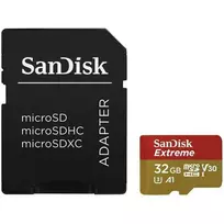 Atminties kortelės SanDisk Extreme Micro SDHC 32GB, 2 vnt., su adapteriu