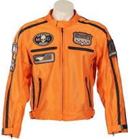 Vasarinė motociklininko striukė BOS 6488, oranžinė
