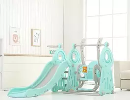 Children’s Slide w/ Swing & Basketball Hoop 4-in-1 inSPORTline Swingslide