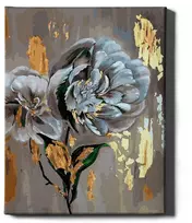 Tapyba pagal skaičius Gražios auksinės gėlės 40x50 cm