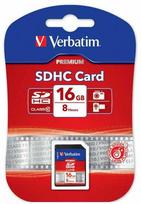 Atminties kortelė Verbatim Karta pamięci Secure Digital Card Premium U1, 16GB, SDHC, 43962, UHS-I U1 (Class 10)