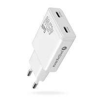 Charger GaN 2x USB-C Quick Charge 3.0 45W PD white, PCHEVASC_465Q