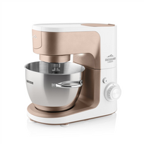Virtuvinis kombainas ETA virtuvės mašina | Gratussino III Elements 302390210 | 1200 W | Greičių skaičius 8 | Dubens talpa 4,5 l | Balta/Rožinis auksas