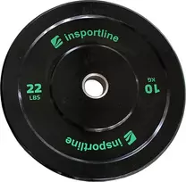Guminis svorio diskas inSPORTline Bumper Plate Lite 10 kg 50 mm