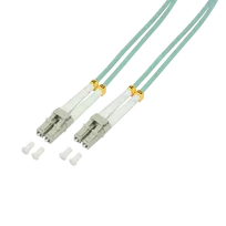 Logilink šviesolaidinis jungiamasis laidas - LC kelių režimų (M) į LC kelių režimų (M) - 50 m - 50/125 µm - OM3 - halogenų neturintis - akvamarinas (FP3LC50)