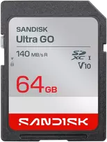 Atminties kortelė SanDisk Ultra GO SDHC 64GB Class 10 UHS-I V10