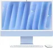 APPLE iMac Z1EP 59,62 cm 23,5 colio standartinis stiklas M4 10C CPU/10C GPU/16C N.E. 16GB 256GB SSD Gbit Eth MM NumKey TID DE mėlynas (Z1EP-MWV13D/A-07CCB3)