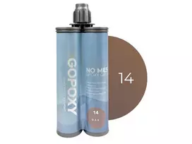 GoPoxy Epoxy 14 - Oak dvikomponentis plytelių tarpų glaistas 400 ml kartridžas