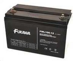 Baterija - FUKAWA FWL 100-12 (12V/100Ah - M8), tarnavimo laikas 10 metų