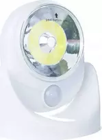 Įkišamas šviestuvas „Rum-Lux“ lizdui A1dfc, baterijomis maitinamas LED šviestuvas su judesio ir prieblandos jutikliu RUM-LUX