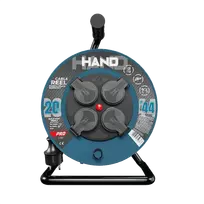 „Hand Pro“ kabelio būgnas, guminis apvyniotas laidas, IP44