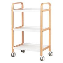 Kosmetinis staliukas-pagalbininkas HS-09, medinis, baltas